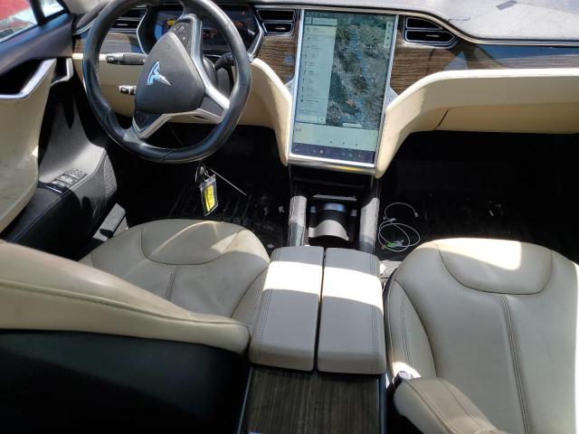 5YJSA1H12EFP50324 - 2014 TESLA MODEL S Կարմիր լուսանկար 8