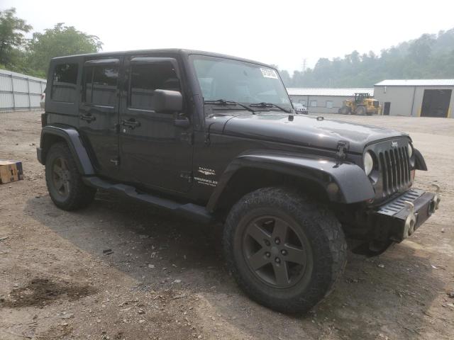 1J4GA59197L145593 - 2007 JEEP WRANGLER SAHARA BLACK photo 4