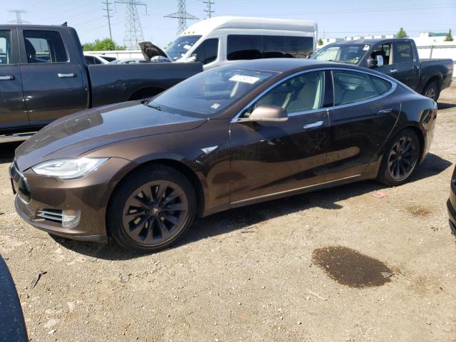 5YJSA1DN6CFP02847 - 2012 TESLA MODEL S Qəhvəyi foto 1