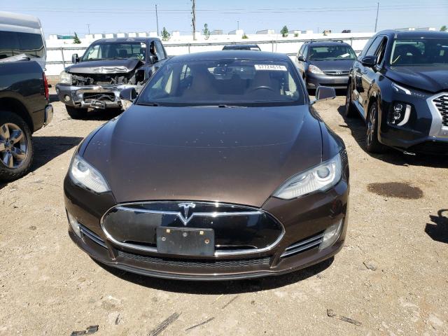 5YJSA1DN6CFP02847 - 2012 TESLA MODEL S Qəhvəyi foto 5