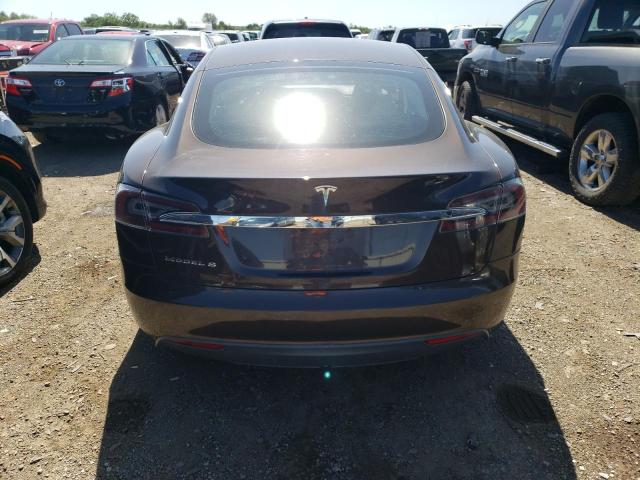 5YJSA1DN6CFP02847 - 2012 TESLA MODEL S Qəhvəyi foto 6