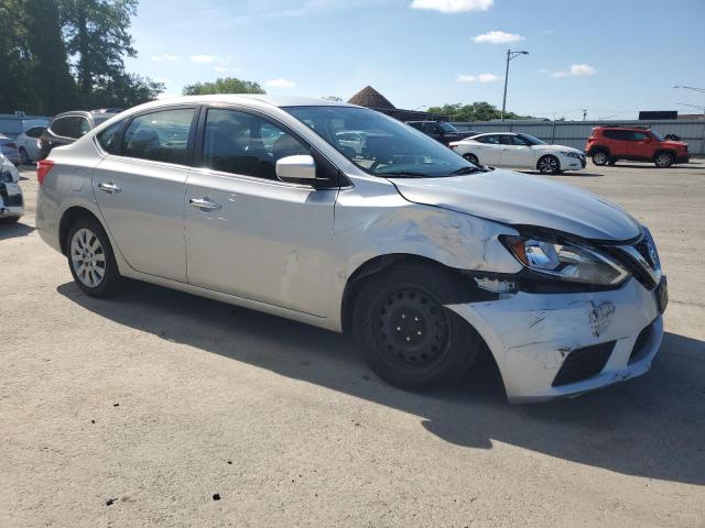 3N1AB7APXKY244284 - 2019 NISSAN SENTRA S SILVER photo 4