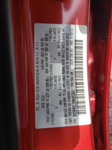 3MZBPBCL6MM253541 - 2021 MAZDA 3 PREFERRED RED photo 12