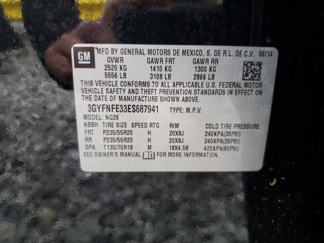 3GYFNFE33ES687941 - 2014 CADILLAC SRX PERFORMANCE COLLECTION Noir photo 13