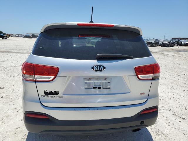 5XYPG4A35GG082998 - 2016 KIA SORENTO LX SILVER photo 6