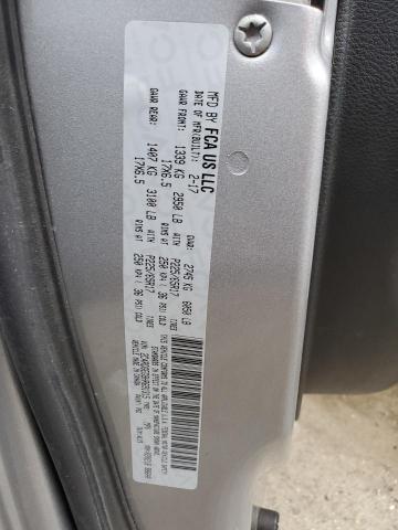 2C4RDGEG9HR691315 - 2017 DODGE GRAND CARA GT SILVER photo 14