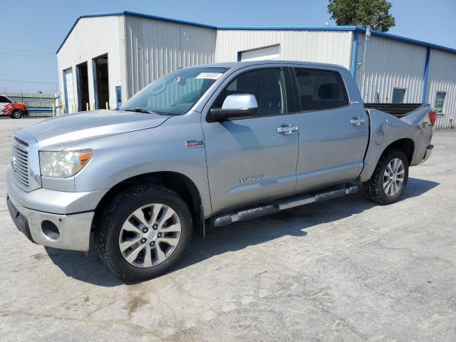 5TFHW5F18BX205235 - 2011 TOYOTA TUNDRA CREWMAX LIMITED SILVER photo 1