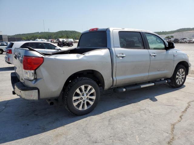 5TFHW5F18BX205235 - 2011 TOYOTA TUNDRA CREWMAX LIMITED SILVER photo 3