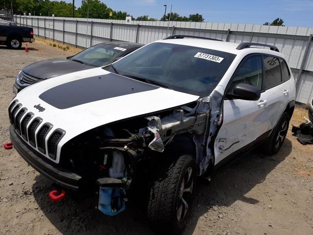 1C4PJMBX4JD527031 - 2018 JEEP CHEROKEE TRAILHAWK WHITE photo 1