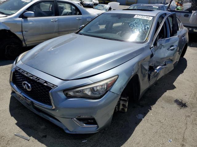 JN1EV7AP3JM361750 - 2018 INFINITI Q50 LUXE BLUE photo 1