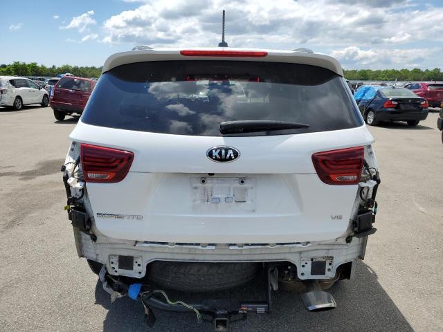 5XYPG4A52KG591490 - 2019 KIA SORENTO LX WHITE photo 6