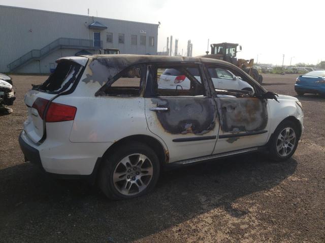 2HNYD28228H000639 - 2008 ACURA MDX WHITE photo 3