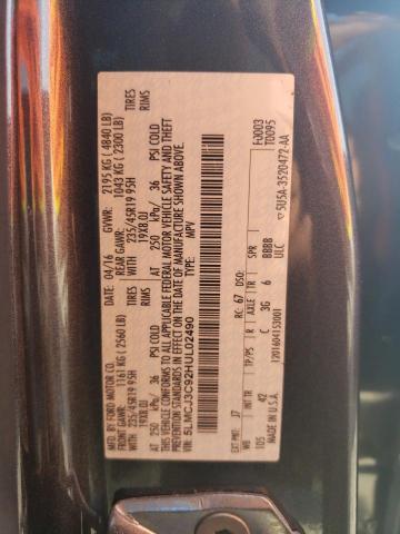 5LMCJ3C92HUL02490 - 2017 LINCOLN MKC RESERVE Boz foto 13