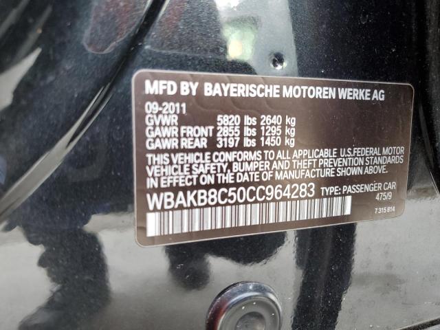 WBAKB8C50CC964283 - 2012 BMW 750 LI BLACK photo 12