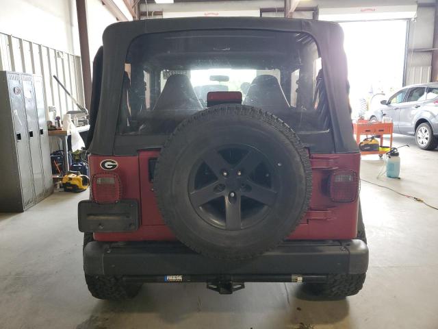 1J4FA49S1YP764360 - 2000 JEEP WRANGLER / SPORT MAROON photo 6