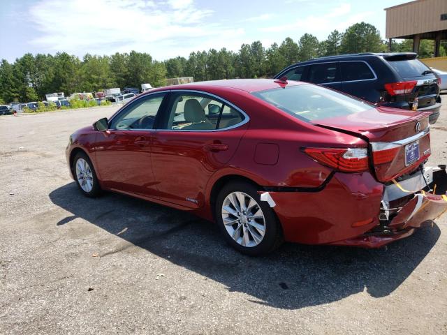 JTHBW1GG5D2014291 - 2013 LEXUS ES 300H RED photo 2