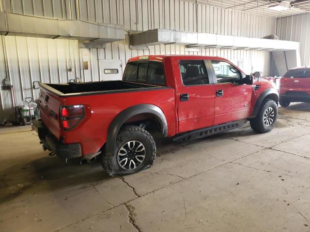 1FTFW1R62EFD04103 - 2014 FORD F150 SVT RAPTOR RED photo 3