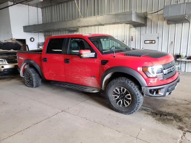 1FTFW1R62EFD04103 - 2014 FORD F150 SVT RAPTOR RED photo 4