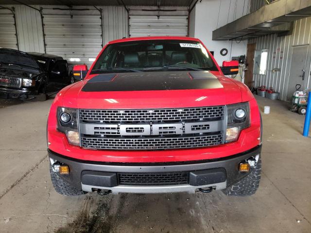 1FTFW1R62EFD04103 - 2014 FORD F150 SVT RAPTOR RED photo 5