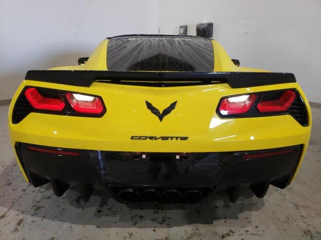 1G1YD2D76K5100354 - 2019 CHEVROLET CORVETTE STINGRAY 2LT YELLOW photo 6