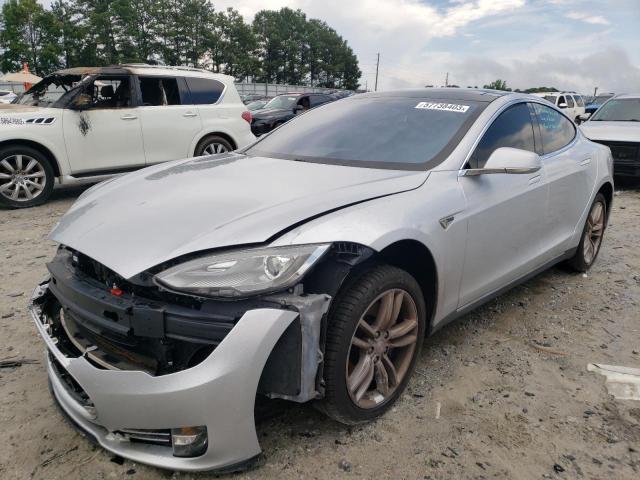 5YJSA1DN2DFP05875 - 2013 TESLA MODEL S Արծաթագույն լուսանկար 1