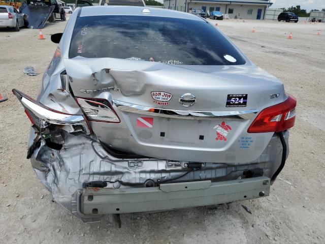 3N1AB7AP9KY345543 - 2019 NISSAN SENTRA S SILVER photo 6