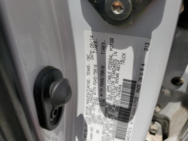 5TFJU4GN8EX063346 - 2014 TOYOTA TACOMA DOUBLE CAB PRERUNNER WHITE photo 12