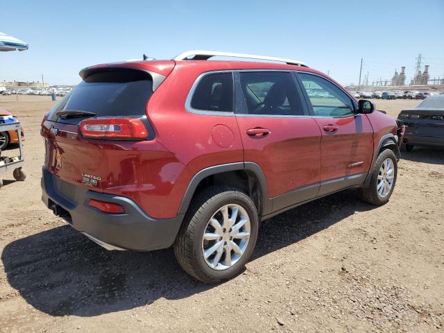 1C4PJMDS1FW667311 - 2015 JEEP CHEROKEE LIMITED RED photo 3
