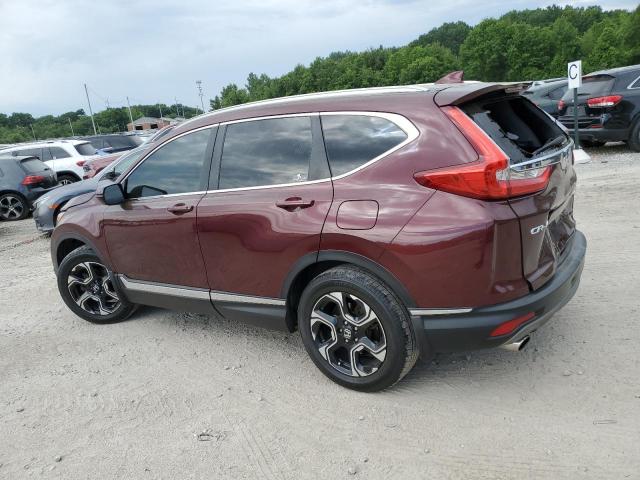 5J6RW2H94HL016615 - 2017 HONDA CR-V TOURING MAROON photo 2