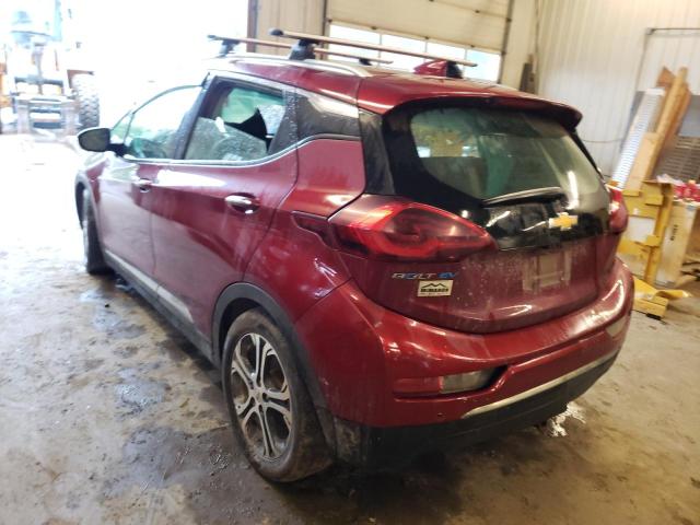 1G1FX6S09J4108979 - 2018 CHEVROLET BOLT EV PREMIER MAROON photo 2