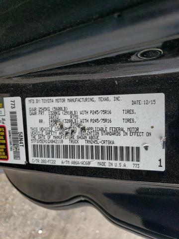 5TFSX5EN1GX042118 - 2016 TOYOTA TACOMA ACCESS CAB შავი ფოტო 12