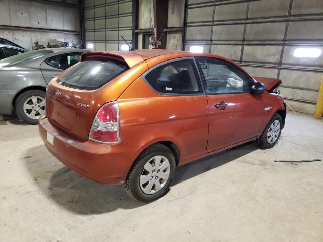 KMHCM36C69U115613 - 2009 HYUNDAI ACCENT GS ORANGE photo 3