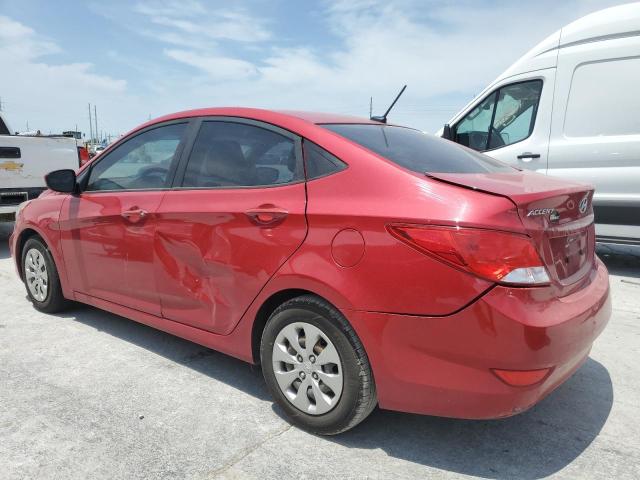 KMHCT4AE6GU163210 - 2016 HYUNDAI ACCENT SE RED photo 2