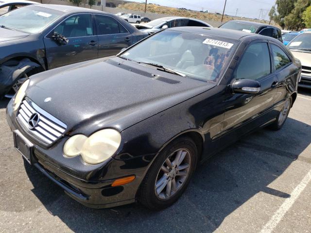 WDBRN47J62A356141 - 2002 MERCEDES-BENZ C 230K SPORT COUPE BLACK photo 1