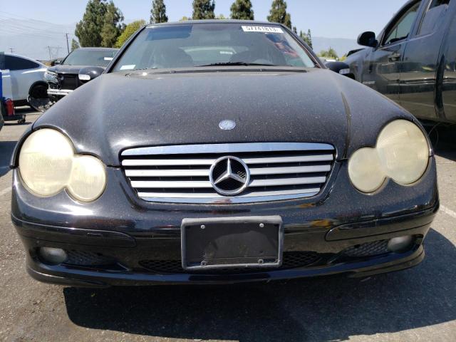 WDBRN47J62A356141 - 2002 MERCEDES-BENZ C 230K SPORT COUPE BLACK photo 5