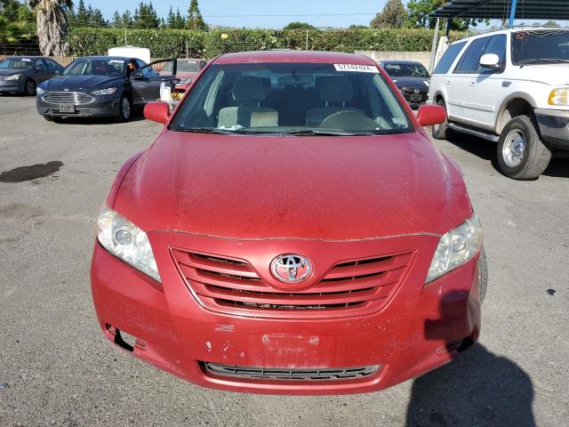 4T1BE46K47U165056 - 2007 TOYOTA CAMRY CE BURGUNDY photo 5