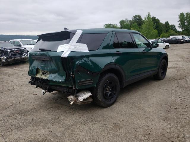 1FM5K8AB3NGA91774 - 2022 FORD EXPLORER POLICE INTERCEPTOR GREEN photo 3