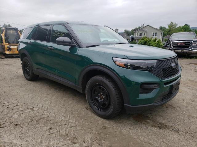 1FM5K8AB3NGA91774 - 2022 FORD EXPLORER POLICE INTERCEPTOR GREEN photo 4