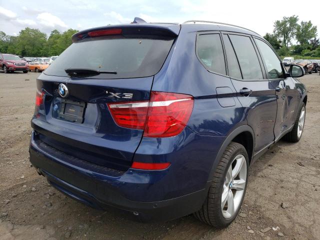 5UXWX9C35H0W78396 - 2017 BMW X3 XDRIVE28I BLUE photo 3