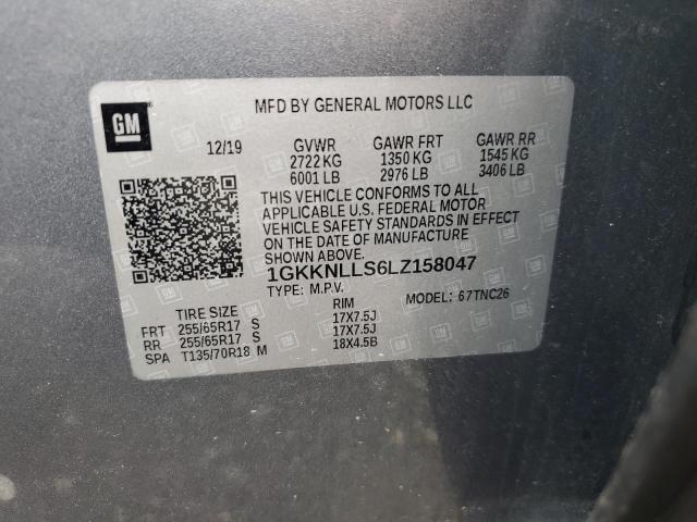 1GKKNLLS6LZ158047 - 2020 GMC ACADIA AT4 GRAY photo 13