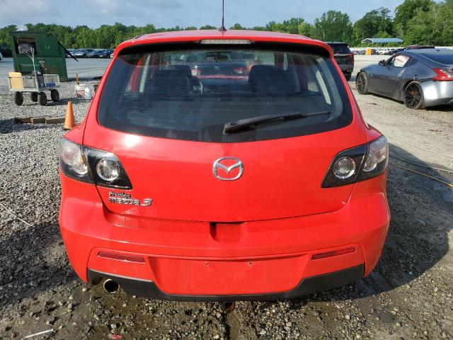 JM1BK343981863703 - 2008 MAZDA 3 HATCHBACK RED photo 6