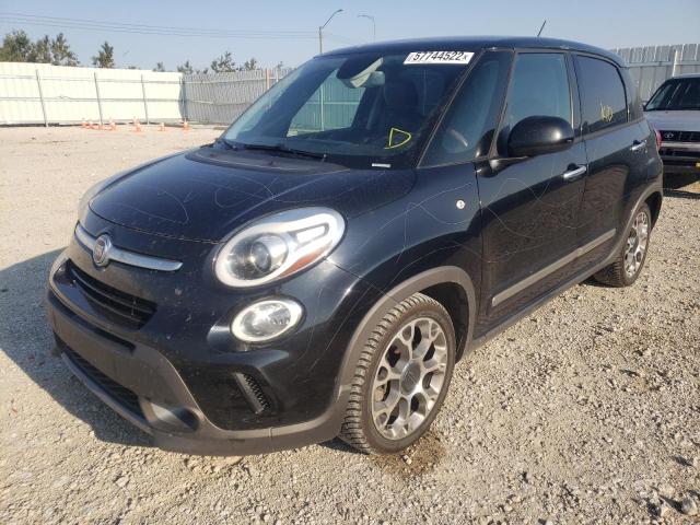 ZFBCFADH4EZ025362 - 2014 FIAT 500L TREKKING BLACK photo 2