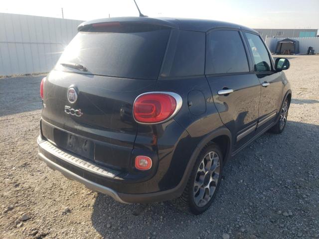 ZFBCFADH4EZ025362 - 2014 FIAT 500L TREKKING BLACK photo 4