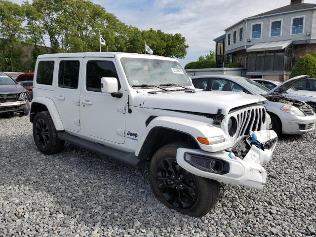 1C4JJXP67MW642674 - 2021 JEEP WRANGLER U SAHARA 4XE WHITE photo 4