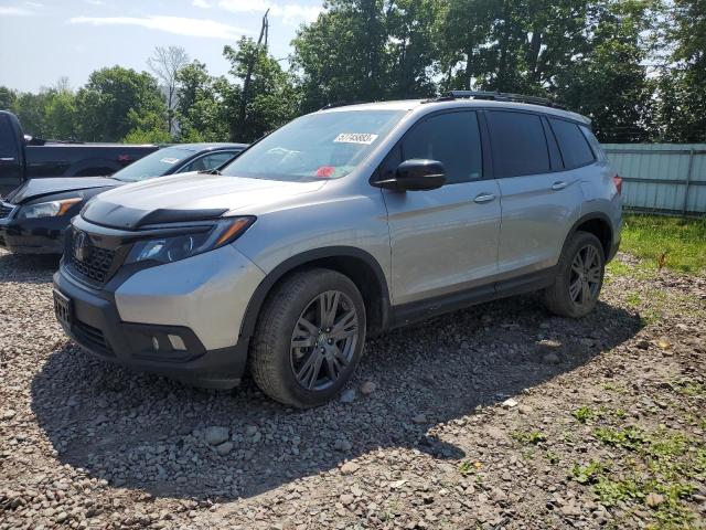 5FNYF8H56MB021037 - 2021 HONDA PASSPORT EXL SILVER photo 1