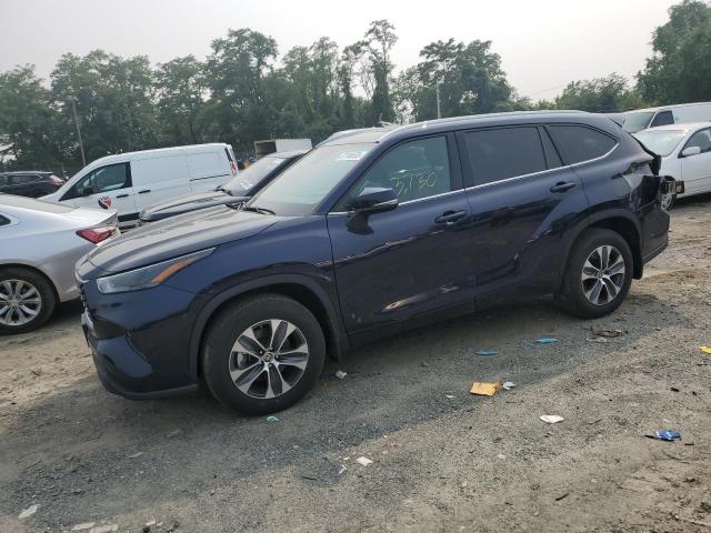 5TDHZRBHXNS161282 - 2022 TOYOTA HIGHLANDER XLE Կապույտ լուսանկար 1