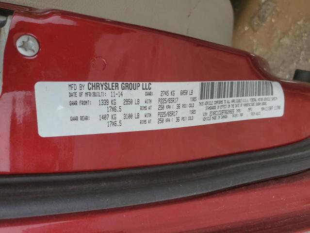 2C4RC1CG9FR620826 - 2015 CHRYSLER TOWN & COU TOURING L RED photo 13