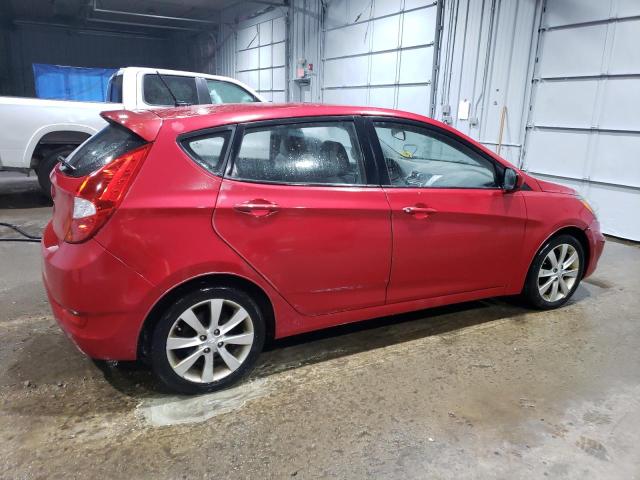 KMHCU5AE0CU018354 - 2012 HYUNDAI ACCENT GLS RED photo 3