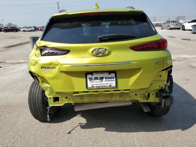 KM8K33A50KU262720 - 2019 HYUNDAI KONA LIMITED GREEN photo 6