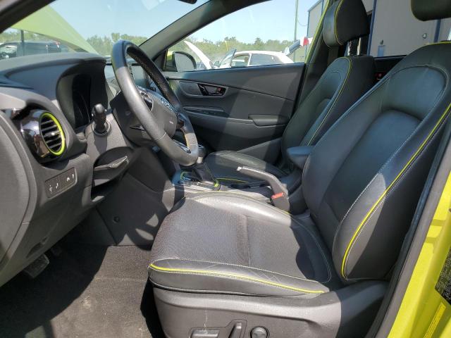 KM8K33A50KU262720 - 2019 HYUNDAI KONA LIMITED GREEN photo 7